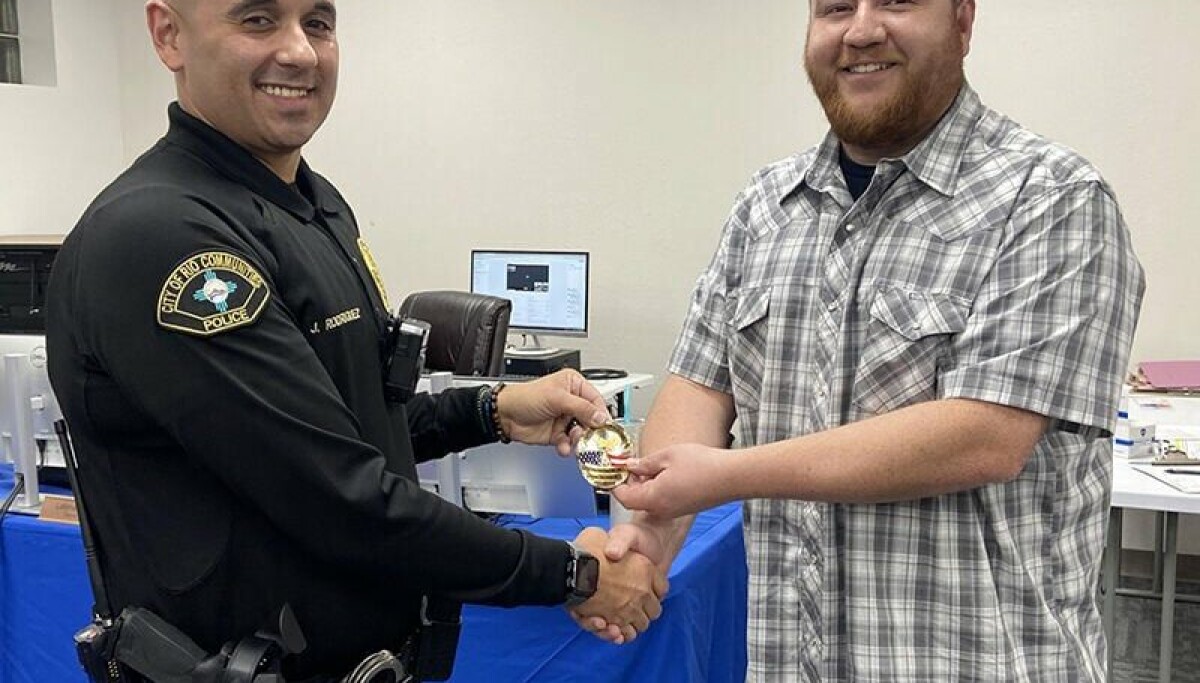 Constable Andy Rios Rio Communities swears in first police officer, Jose Rodriguez | News ...