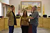 Danny Goodson, right, is sworn in to the Valencia County Flood Control District Board of Directors on Monday night, Jan. 8 in Los Lunas.