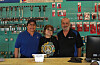 Carquest owners reminiscing on 50 years of serving Los Lunas on July 9, 2026. Pictured, from left, are Joe Griego, Sandra Griego and Clyde Griego.