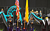 Cadets present the colors at the Century High School graduation ceremony at The Pit in Albuquerque in 2025.