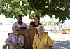 The University of New Mexico Valencia-Campus’ Community Garden has been tended by, pictured on top, from left, Karen Walker and Rosa Sisneros-Jimenez; with the guidance from, in front, from left,  Joyce Hutchinson and Debbie Christensen.