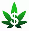cannabis logo accompanied dollar symbol